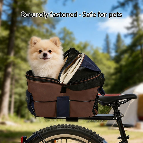 Discover the Ultimate Comfort for Your Pet: Foldable Canvas Pet Rear Seat Carrier Bag
